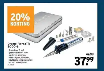 GAMMA Dremel versa tip 2000-6 20% korting aanbieding