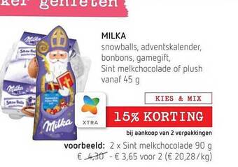 Spar Colruyt Milka aanbieding
