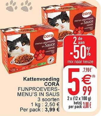 Cora Kattenvoeding cora aanbieding