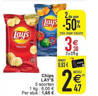 Cora Chips lay's aanbieding