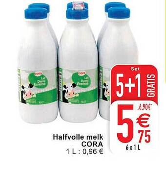 Cora Halfvolle melk aanbieding