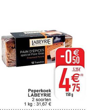 Cora Peperkoek labeyrie aanbieding