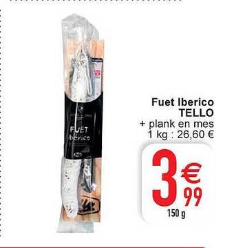 Fuet iberico tello