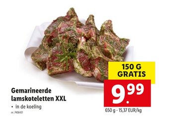 Lidl Gemarineerde lamskoteletten XXL aanbieding
