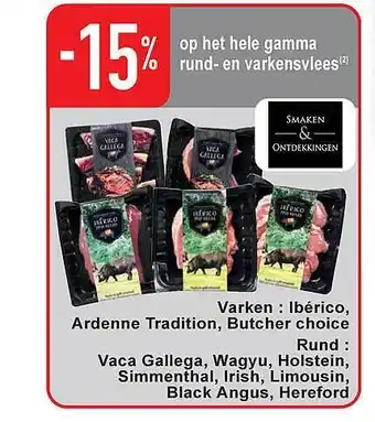 Cora Rund en varkensvlees aanbieding