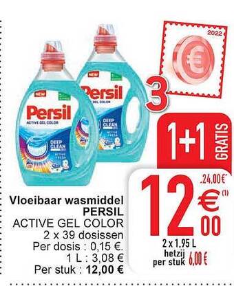 Cora Vloeibaar wasmiddel persil aanbieding