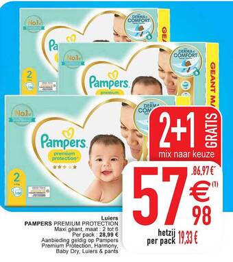 Cora Luiers pampers aanbieding