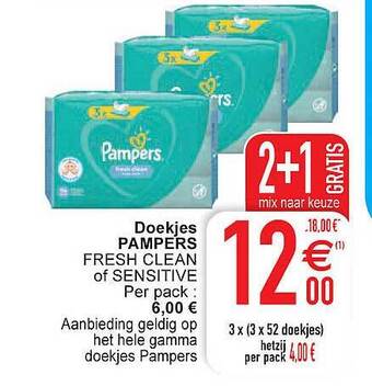 Cora Doekjes pampers aanbieding