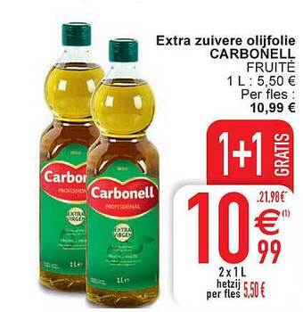 Cora Extra zuivere olijfolie carbonell aanbieding
