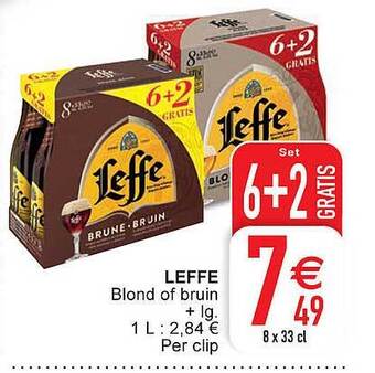 Cora Leffe blond of bruin aanbieding