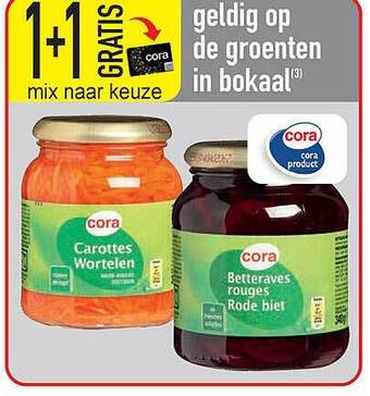Cora Groenten in bokaal aanbieding