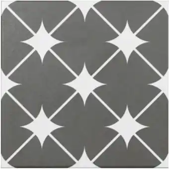 Kerabo vloer- en wandtegel cronos grey 20x20 cm portugese look mat grijs