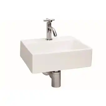 Differnz fonteinset 33x11.5x28.5cm keramiek 1 kraangat compleet wit