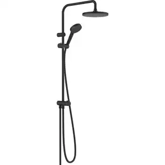 Sawiday Hansgrohe vernis showerpipe zonder thermostaat ecosmart mat zwart aanbieding