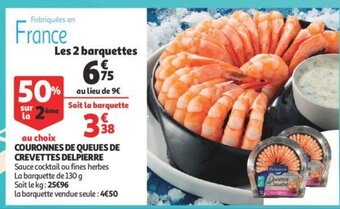 Couronnes de queues de crevettes delpierre