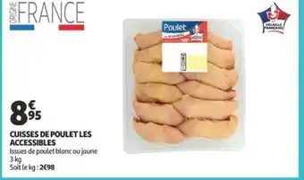 Auchan Cuisses de poulet les accessories 3kg aanbieding