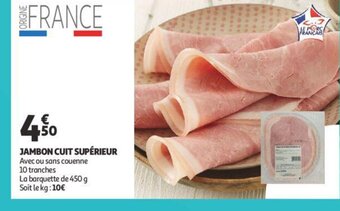 Auchan Jambon cuit superieur aanbieding