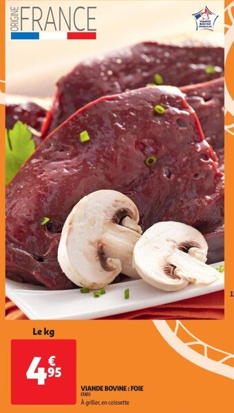 Auchan Viande bovine foie le kg aanbieding