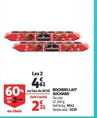 Auchan Rochers lait suchard aanbieding