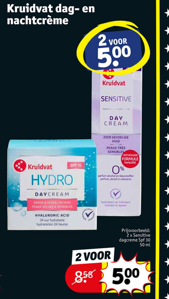 Kruidvat Kruidvat dag- en nachtcreme 2 voor aanbieding