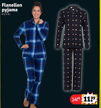 Kruidvat Flanellen pyjama aanbieding