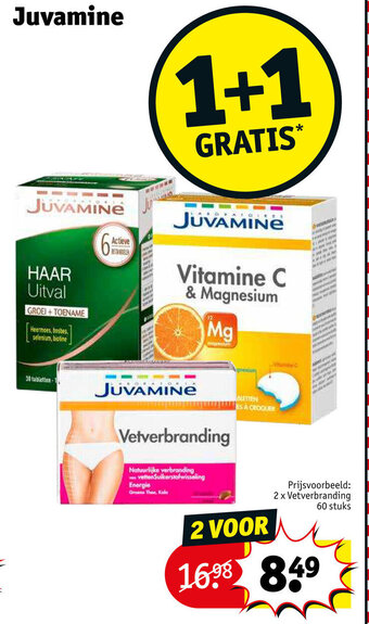 Kruidvat Juvamine 1+1 gratis aanbieding
