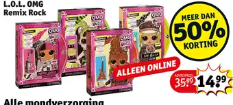 Kruidvat L.O.L omg remix rock aanbieding
