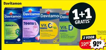 Kruidvat Davitamon 1+1 gratis aanbieding