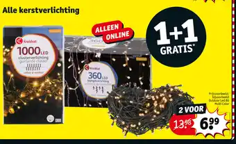 Kruidvat Alle kerstverlichting 1+1 gratis aanbieding