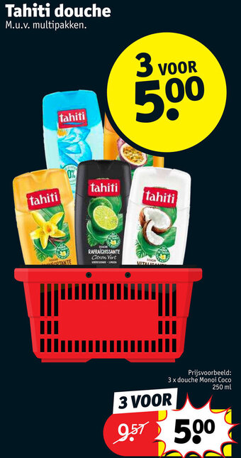 Kruidvat Tahiti douche aanbieding