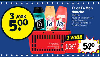 Kruidvat Fa en fa men douche aanbieding