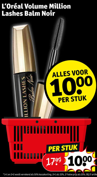 Kruidvat L'oreal volume million lashes balm noir aanbieding