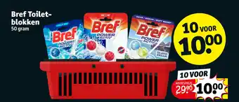 Kruidvat Bref Toilet-blokken 50 gram 10 voor aanbieding
