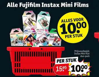 Kruidvat Alle Fujifilm Instax Mini Film Per Stuk aanbieding