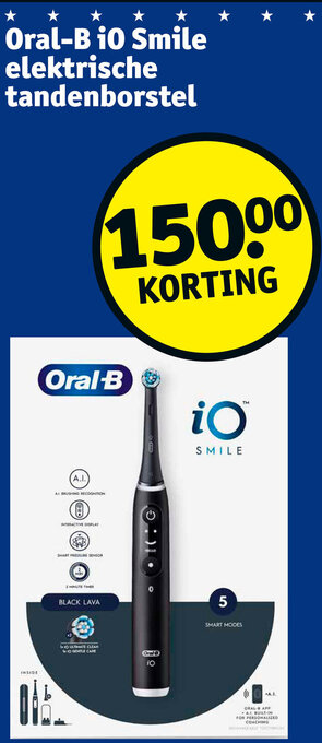 Kruidvat Oral-B i0 Smile elektrische tandenborstel aanbieding