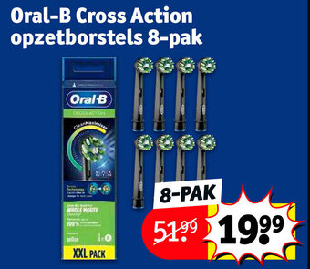 Kruidvat Oral-B Cross Action opzetborstels 8-pak aanbieding