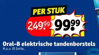 Kruidvat Oral-B elektrische tandenborstels M.u.v. i0 Smile Per stuk aanbieding