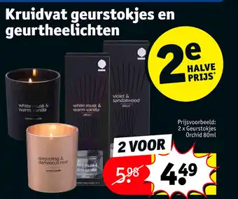 Kruidvat geurstokjes en geurtheelichten 2 voor