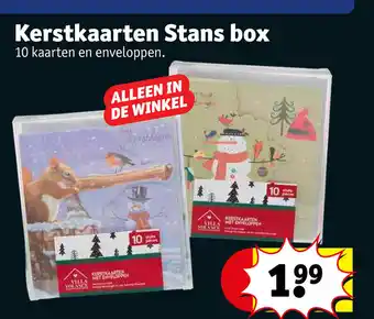 Kerstkaarten Stan box 10 kaarten en enveloppen