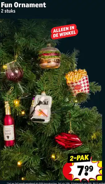 Kruidvat Fun Ornament 2 stuks aanbieding