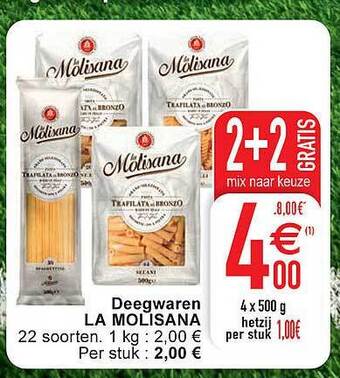 Cora Deegwaren la molisana aanbieding