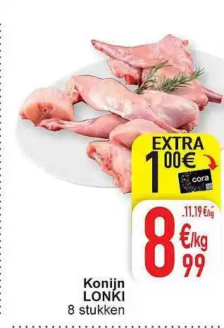 Cora Konijn lonki aanbieding