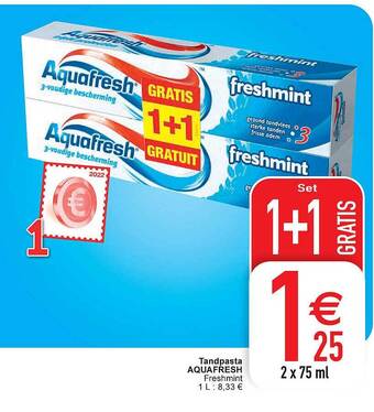 Cora Tandpasta aquafresh aanbieding