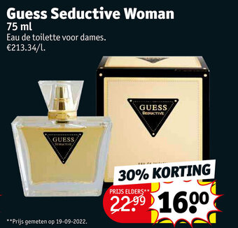 Kruidvat Guess Seductive Woman 75 ml aanbieding