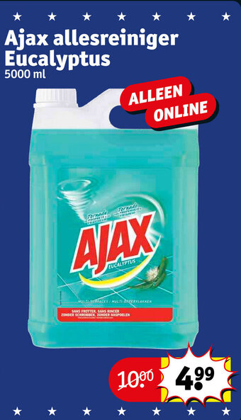 Kruidvat Ajax allesreiniger Eucalyptus 5000 ml aanbieding