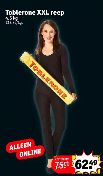 Toblerone XXL reep 4.5 kg