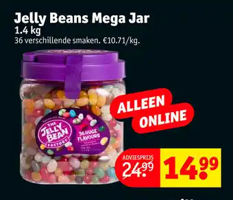 Kruidvat Jelly Beans Mega Jar 1.4 kg aanbieding