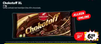 Kruidvat Cote d'Or Chokotoff XL 1Kg aanbieding