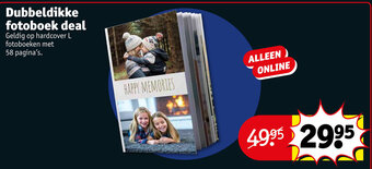 Dubbeldikke fotoboek deal
