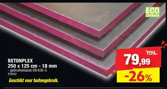 Hubo Betonplex 250 x 125 cm - 18 mm 979502 aanbieding